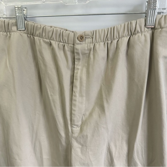 Lands End Direct Merchants Pants in Khaki Beige Size 16 | 100% Cotton, Creased - Picture 4 of 12